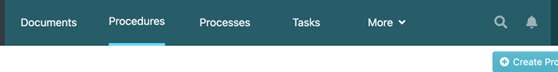 Login to your SweetProcess account and select “Create Procedure.”