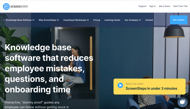 ScreenSteps is a knowledge base software