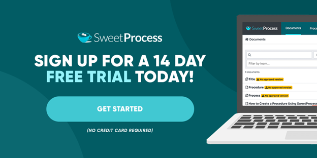 sign up for a free trial of SweetProcess today