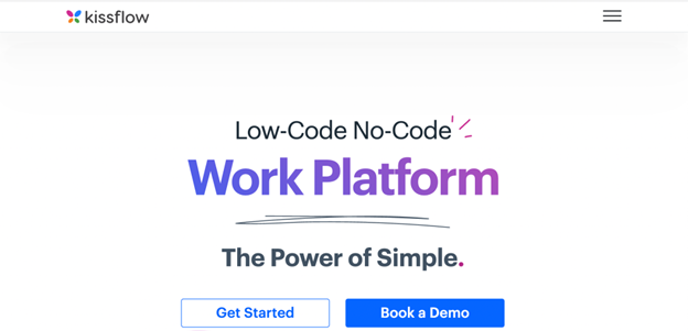 Kissflow is a low-code, no-code workflow platform