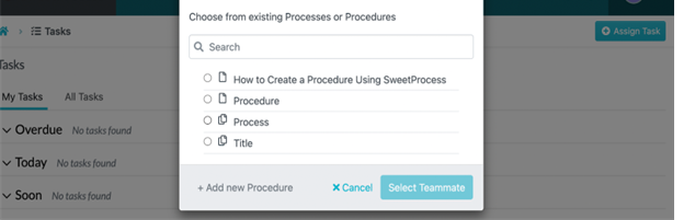 How to Assign Tasks With SweetProcess