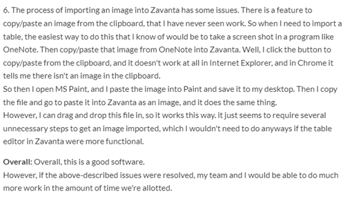 Zavanta also had issues importing images