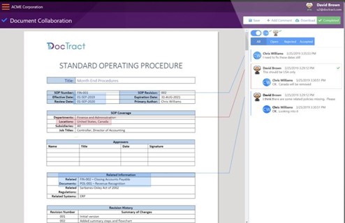 DocTract document collaboration