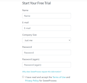 how to signup for a free trial