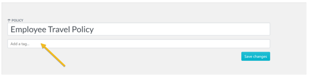 add tag to policies