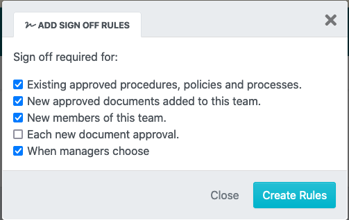 add signoff rules