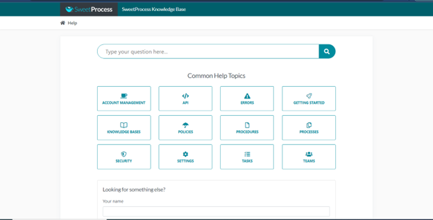 sweetprocess knowledge base