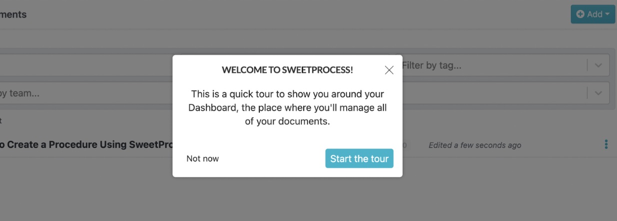 welcome to sweetprocess