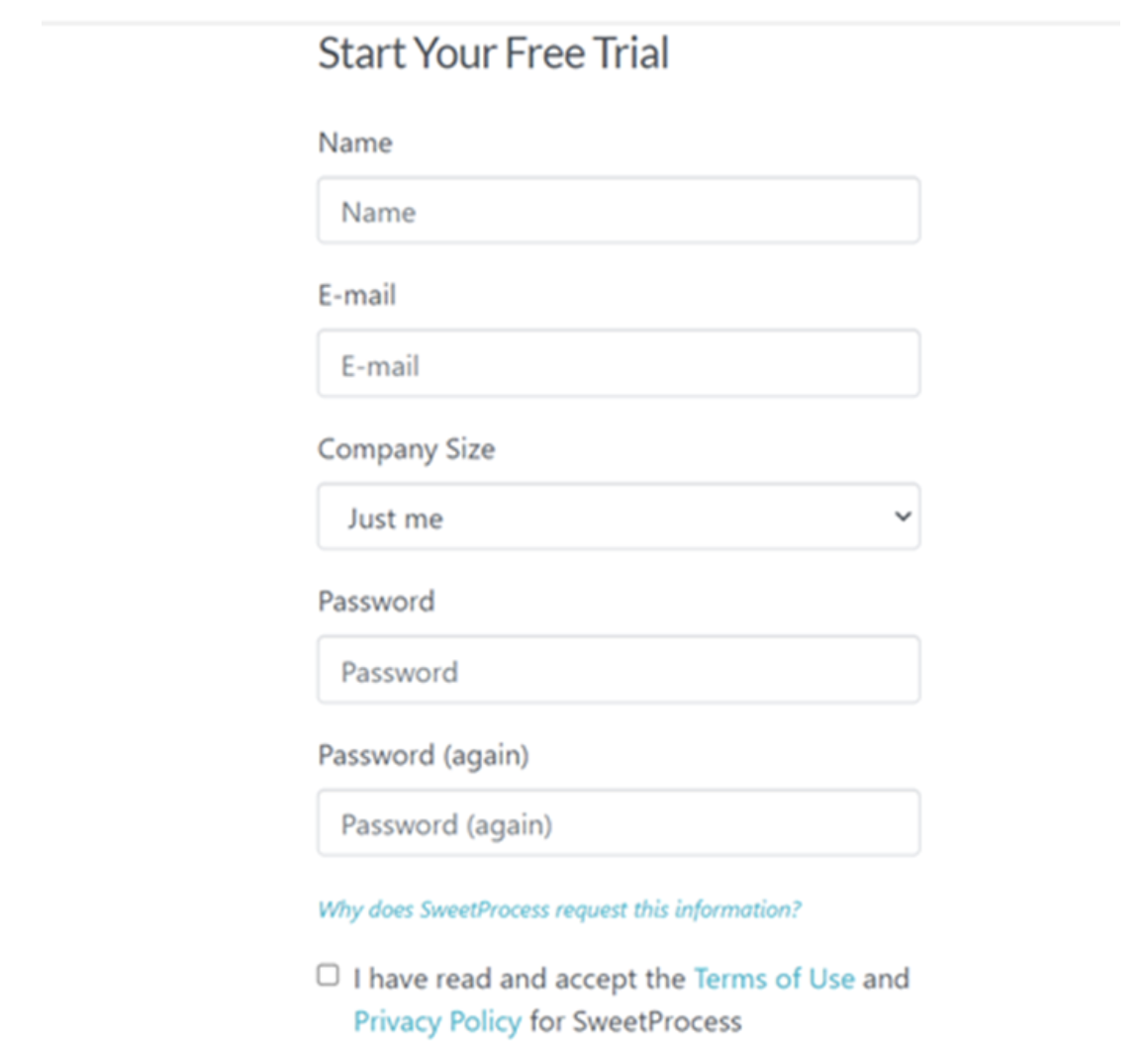 how to sign up for a free trial