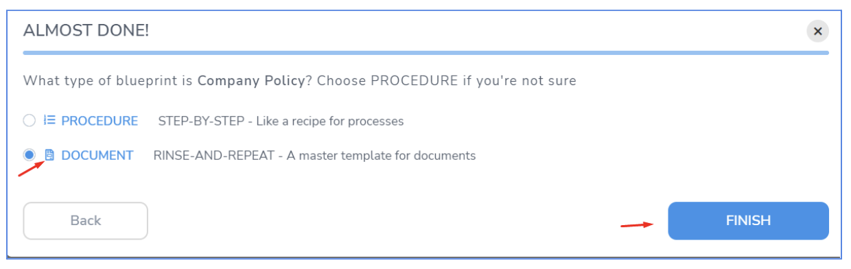 procedure or document