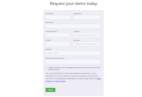 signup process