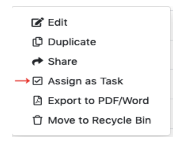 Assign as Task
