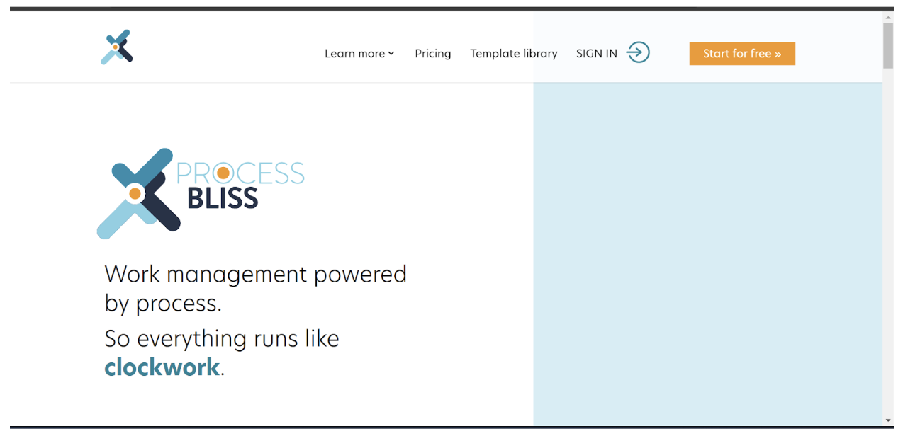 Process Bliss User Interface