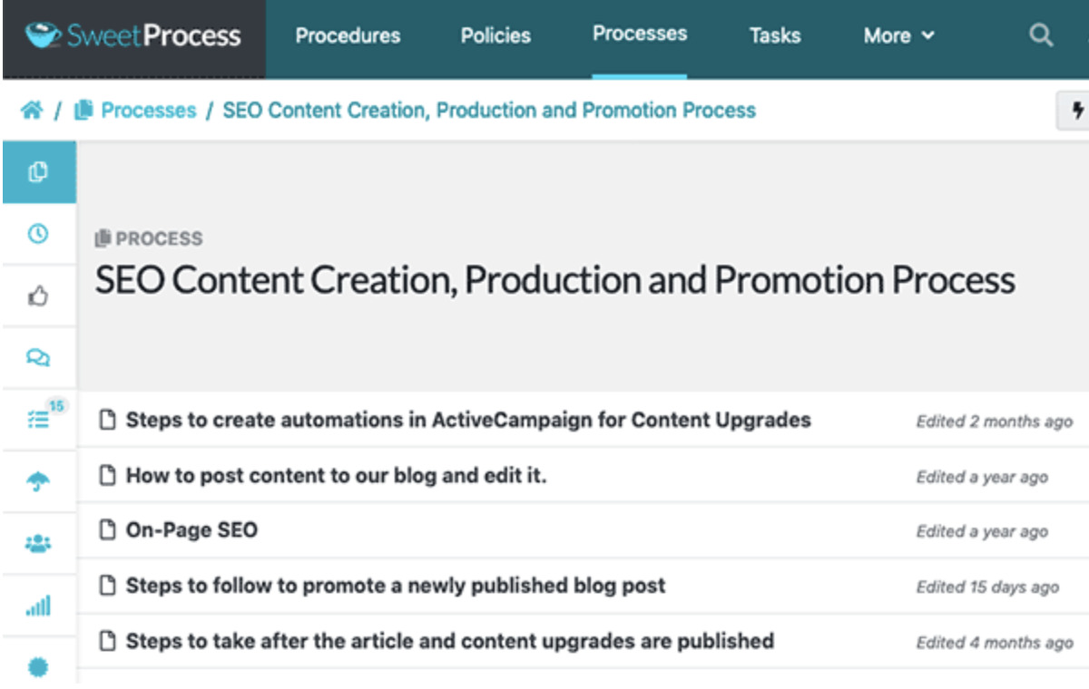 creating a process with sweetprocess