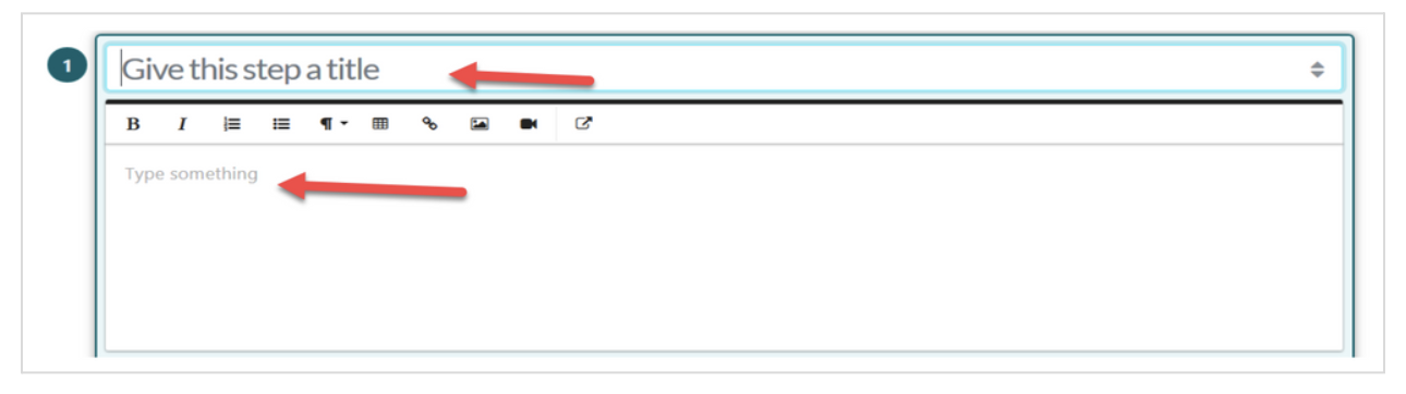Write a title and description for the step.