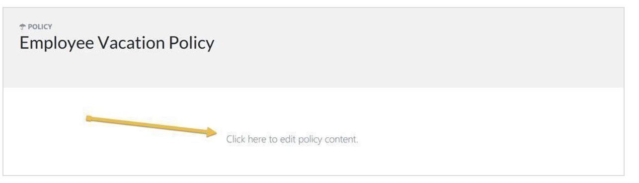 edit policy content