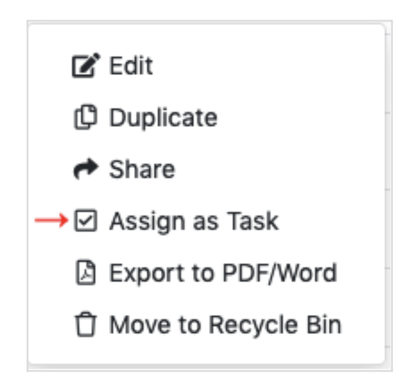 assign as task