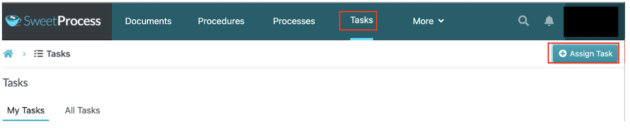 Assign Task process