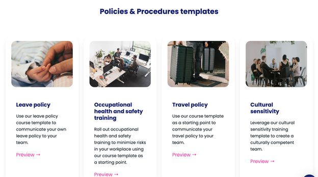 Policies & Procedures templates