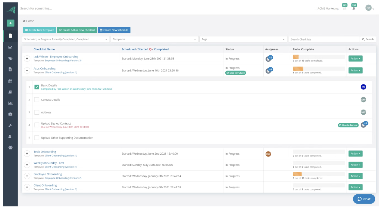 SaaS workflow management platform