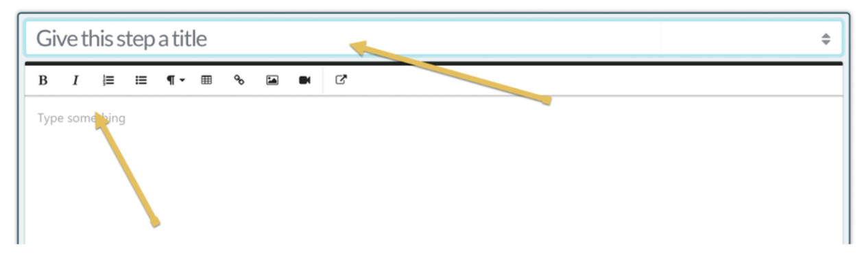 8. Give the step a title and description.