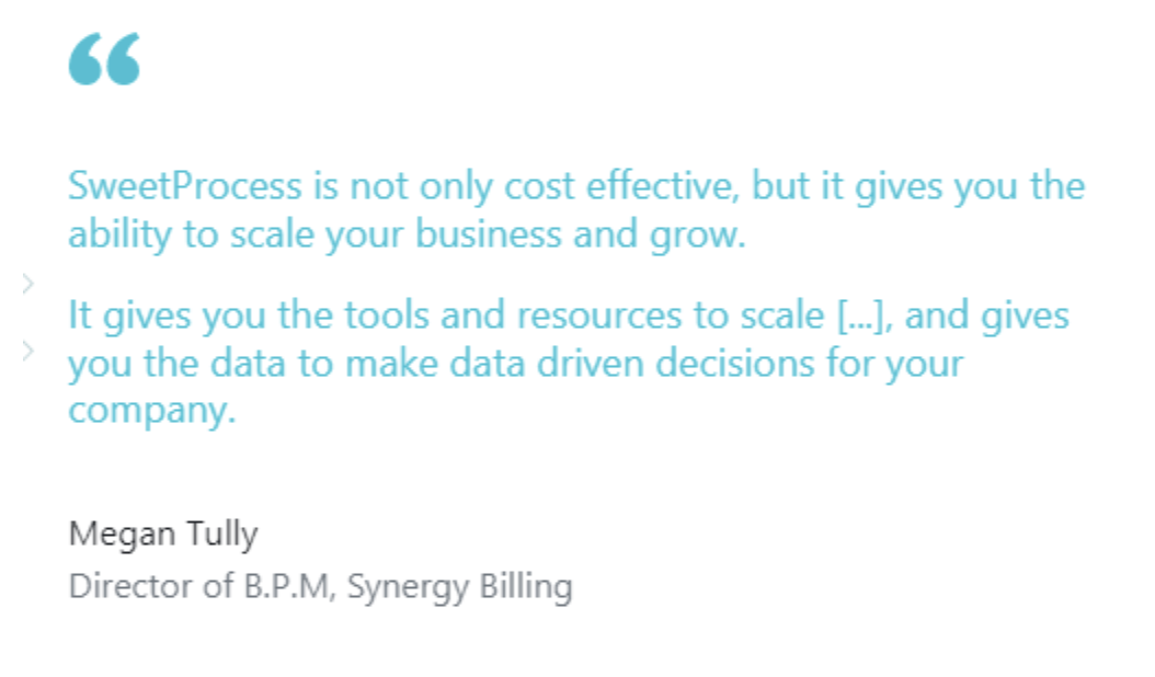 Megan Tully, Synergy Billing