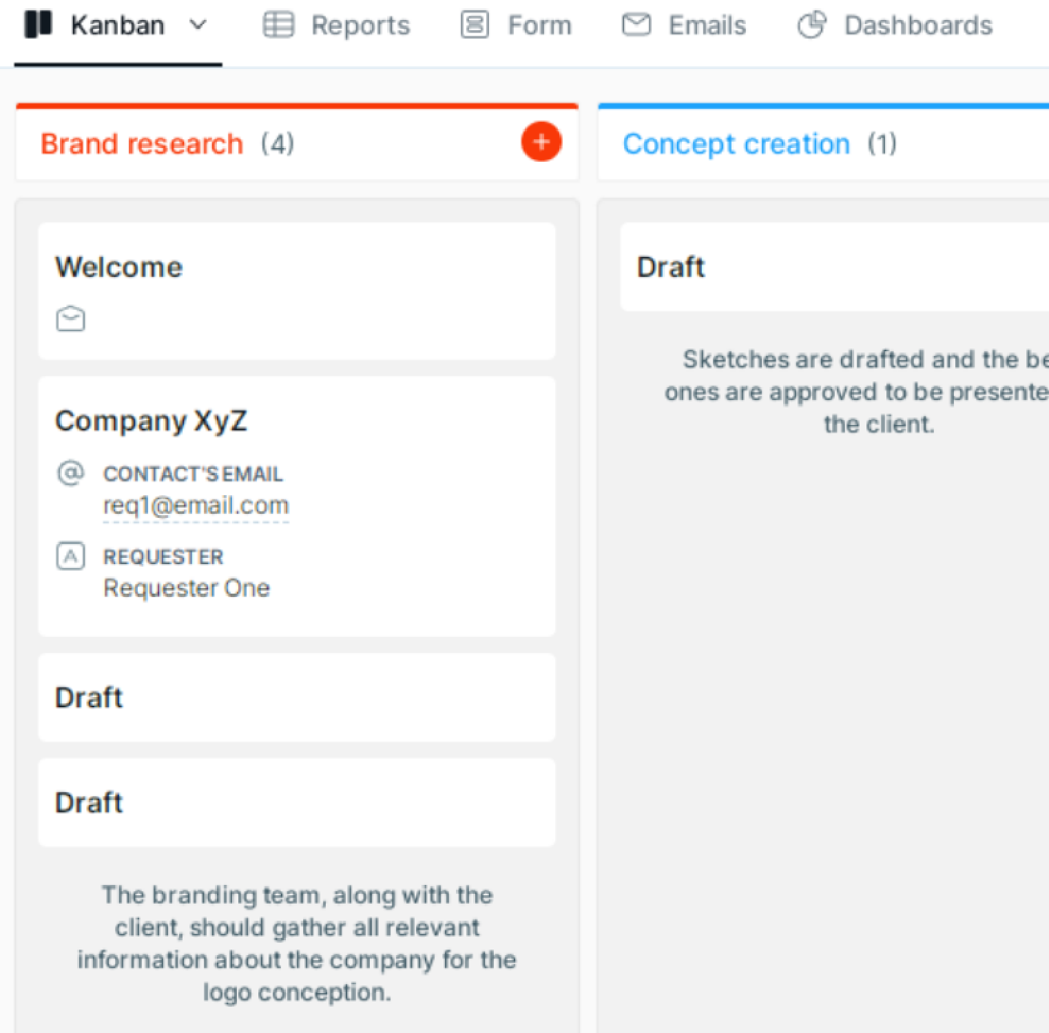 Kanban view