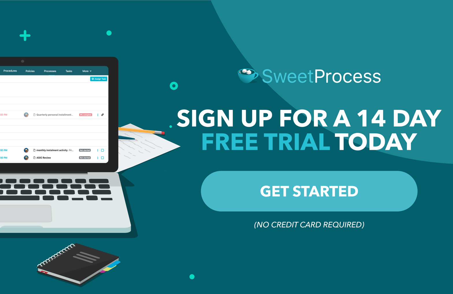 sign up for a 14 day free trial