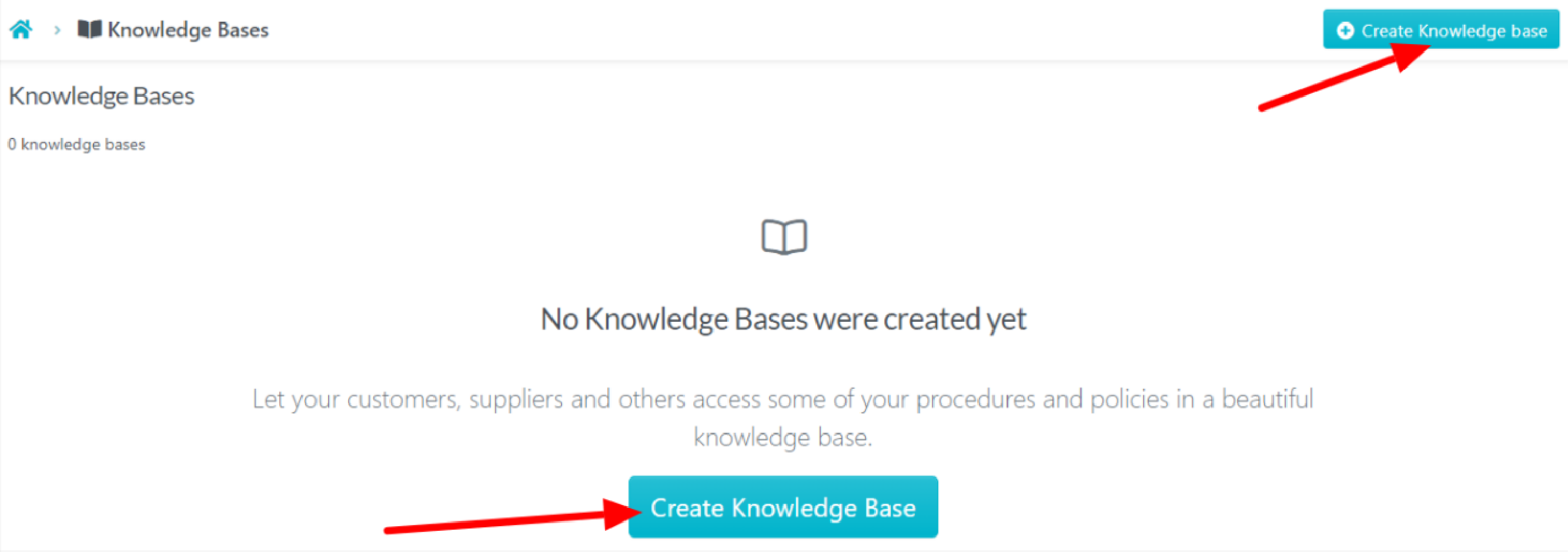 Knowledge Bases page