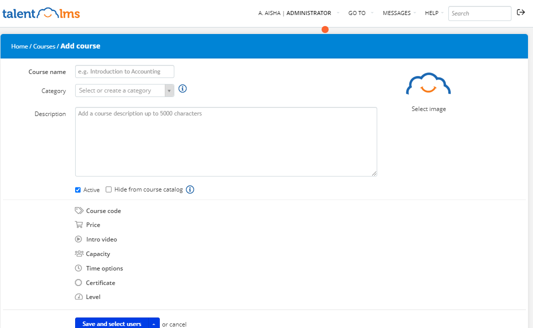 talentlms course