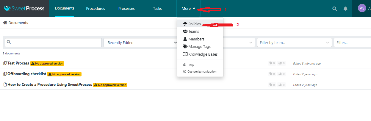 Here’s How to Create a Policy Using SweetProcess