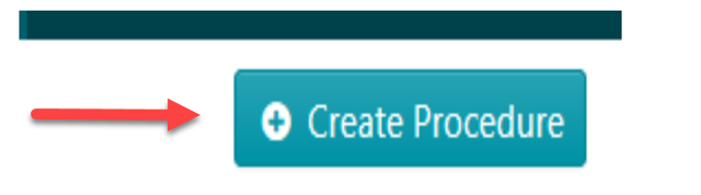 “Create Procedure” button