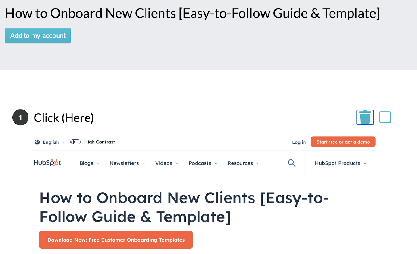 if you want to share details with your team about how to onboard new clients from the web, here’s how to do it