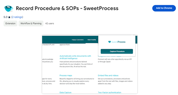 Record Procedure & SOPs - SweetProcess