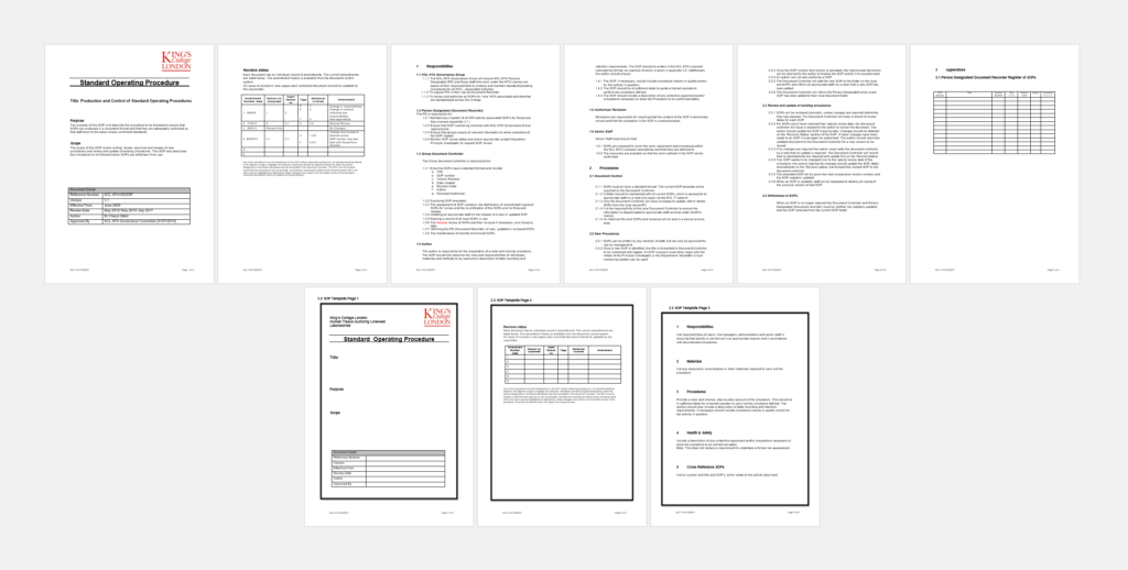 SOP template for SOPs