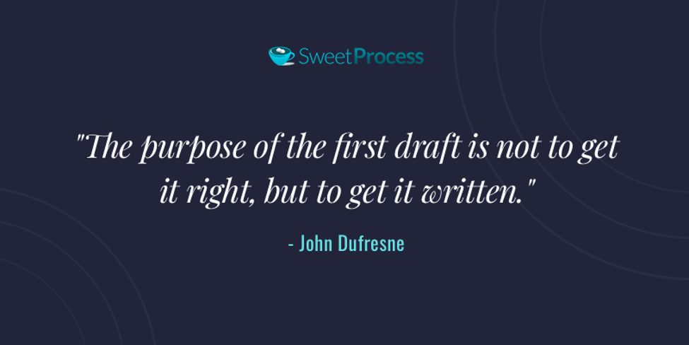 Write, edit, rewrite your policy