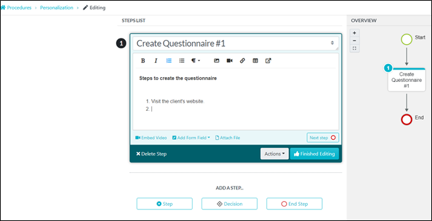 client onboarding process - creating a knowledge base 3