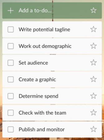 SOP - checklists