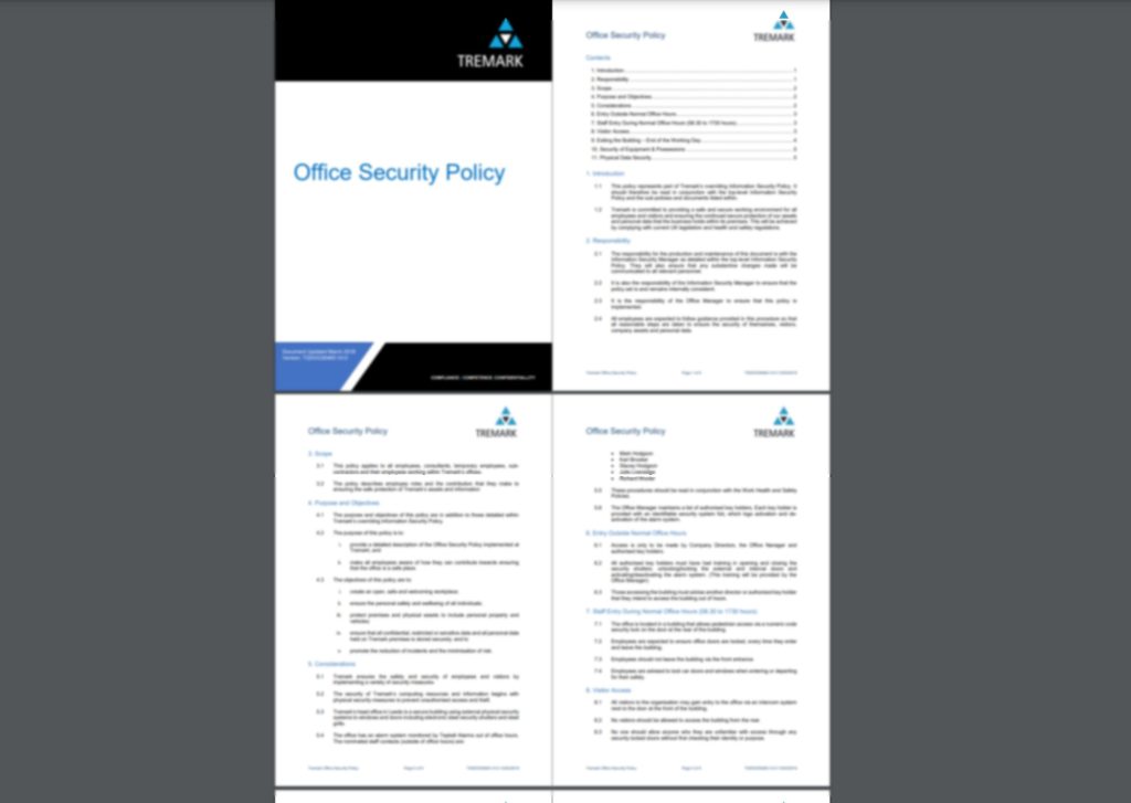 Office Security Policy and Procedure Template