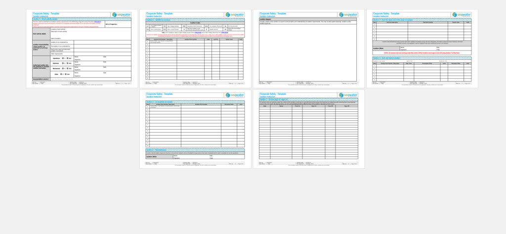 Isolation Work Instruction Template