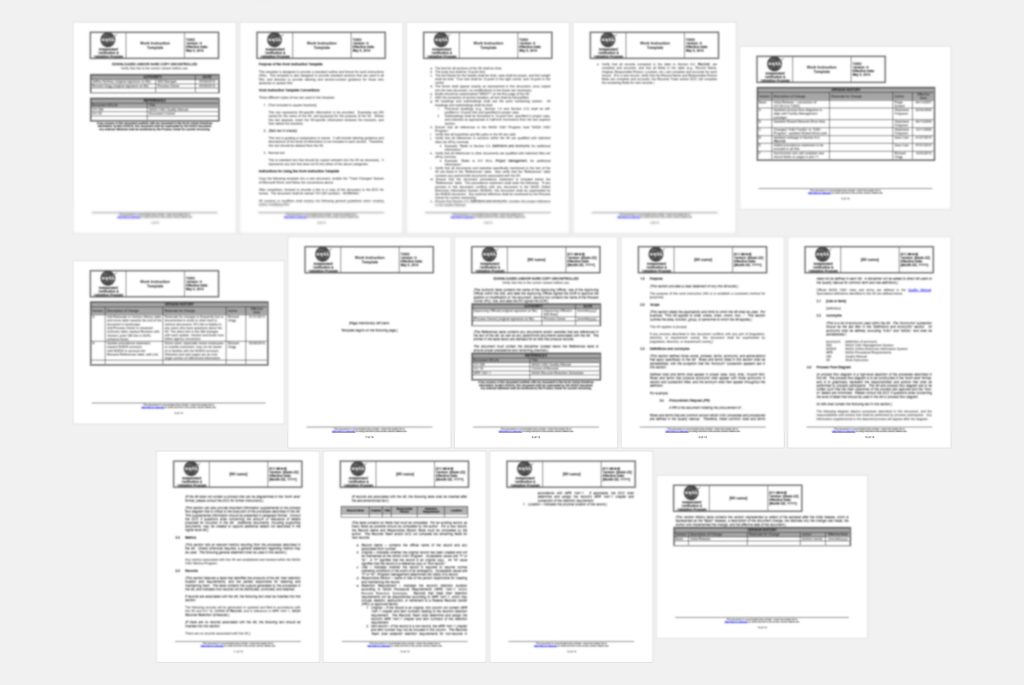 Assembly Work Instruction Template