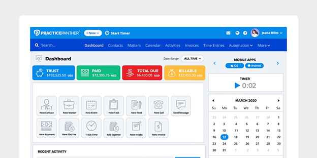 Law Practice Management Software - Practice Panther