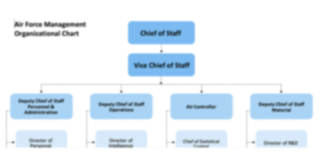 Air Force Management Organizational Chart Template