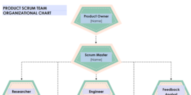 Product Scrum Team Organizational Chart Template