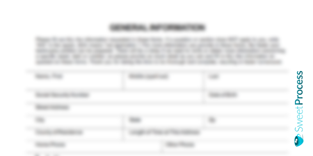 Bankruptcy Client Intake Form Template