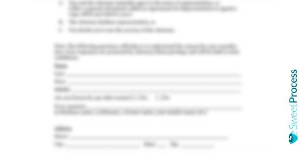 Law Office Client Intake Form Template 