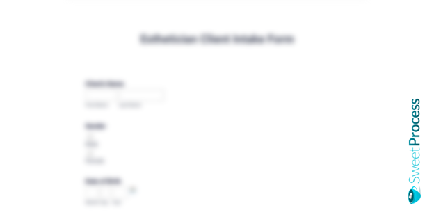 Esthetician Client Intake Form Template