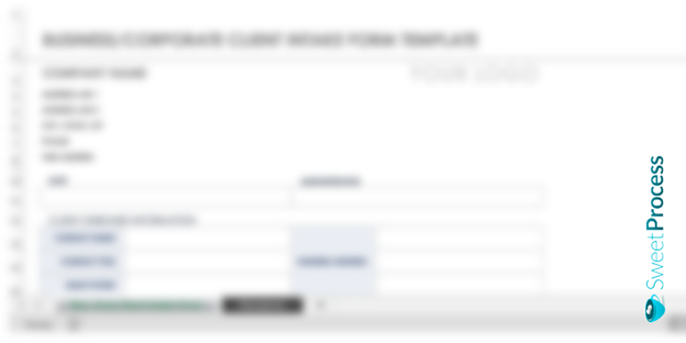 Business/Corporate Client Intake Form Template 