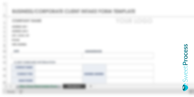 Business/Corporate Client Intake Form Template 