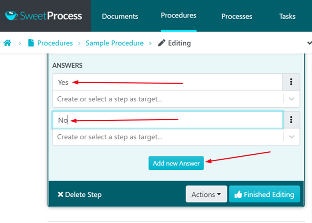 sweetprocess decisions